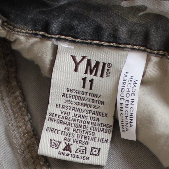 YMI Be True To You Camouflage Jeans Size-11 - Picture 5 of 6